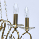 Żyrandol mosiężny z szampańskimi kryształami Selena MW-LIGHT Crystal 482016305