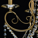 Żyrandol mosiężny z szampańskimi kryształami Selena MW-LIGHT Crystal 482016305