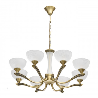 Żyrandol mosiężny ze szklanymi kloszami Aphrodite MW-LIGHT Classic 317014808