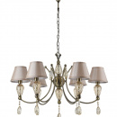 Żyrandol Murano, szampańskie kryształy Maytoni Classic RC855-PL-06-R