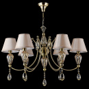 Żyrandol Murano, szampańskie kryształy Maytoni Classic RC855-PL-06-R