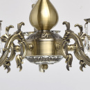 Żyrandol o kolorze antycznego mosiądzu ozdobiony kryształami Aurora MW-LIGHT 371011905