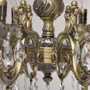 Żyrandol ozdobiony kryształami, antyczny, ciemny mosiądz Toscania MW-LIGHT 685010110