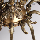 Żyrandol ozdobny, duży, mosiężny z kryształami z topazu CHIARO Classic 491011110