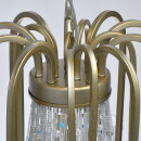 Żyrandol perłowe złoto i kolorowe kryształy Valencia CHIARO Classic 299011715