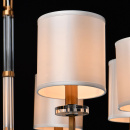 Żyrandol podwójny zbiałymi abażurami Palermo CHIARO Elegance 386017508