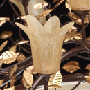 Żyrandol Premium z 33 żarówkami w kwiatowym stylu z powłoką ze złota Chiaro 343010833