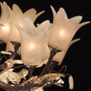 Żyrandol Premium z 33 żarówkami w kwiatowym stylu z powłoką ze złota Chiaro 343010833