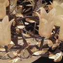 Żyrandol Premium z 33 żarówkami w kwiatowym stylu z powłoką ze złota Chiaro 343010833