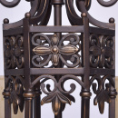 Żyrandol rustykalny, masywna lampa wisząca jak z kutego żelaza CHIARO Country 382011606
