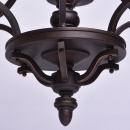 Żyrandol rustykalny, masywna lampa wisząca jak z kutego żelaza CHIARO Country 382011606