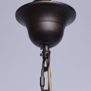 Żyrandol rustykalny, masywna lampa wisząca jak z kutego żelaza CHIARO Country 382011606