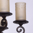 Żyrandol rustykalny, masywna lampa wisząca jak z kutego żelaza CHIARO Country 382011606