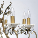 Żyrandol stylizowany - klasyczny, świeczkowy, biała ceramika MW-LIGHT Classic 683012508