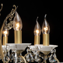 Żyrandol stylizowany - klasyczny, świeczkowy, biała ceramika MW-LIGHT Classic 683012508