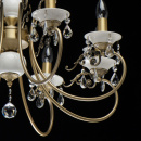 Żyrandol stylizowany - klasyczny, świeczkowy, biała ceramika MW-LIGHT Classic 683012508