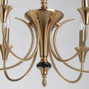 Żyrandol świecznikowy w kolorze miedzianym na 6 żarówek Consuelo MW-LIGHT 614013106