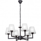 Żyrandol sześcioramienny z abażurami Vitaluce VE3939-1/6