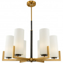 Żyrandol szklane, cylindryczne klosze Fortano Maytoni Modern MOD089PL-06BS