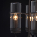 Żyrandol szklane tuby na żarówki MW-LIGHT Country 249018605