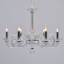 Żyrandol szklany na 6 żarówek, 68 cm średnicy, Ella MW-LIGHT Elegance 483013506