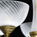 Żyrandol szklany, złota podstawa, 5 ramion Aphrodite MW-LIGHT Classic 317014705