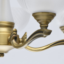 Żyrandol szklany, złota podstawa, 5 ramion Aphrodite MW-LIGHT Classic 317014705