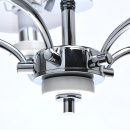 Żyrandol Vitalina ceramiczne ozdobniki, białe abażury MW-LIGHT Elegance 448014205