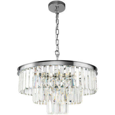 Żyrandol wielopoziomowe kryształy 50 cm Revero Maytoni chromowany MOD085PL-07CH