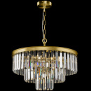 Żyrandol wielopoziomowe kryształy 50 cm Revero Maytoni kolor mosiądz MOD085PL-07BS