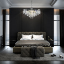 Żyrandol wielopoziomowe kryształy 70 cm Revero Maytoni chromowany MOD085PL-12CH