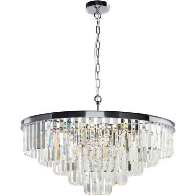 Żyrandol wielopoziomowe kryształy 70 cm Revero Maytoni chromowany MOD085PL-12CH