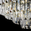 Żyrandol wielopoziomowe kryształy 70 cm Revero Maytoni kolor mosiądz MOD085PL-12BS