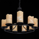 Żyrandol z naturalnym kamieniem imitującym świece Ayvengo MW-LIGHT Country 382017109
