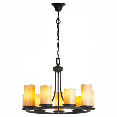 Żyrandol z naturalnym kamieniem imitującym świece Ayvengo MW-LIGHT Country 382017109