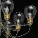Żyrandol z oprawami o kształcie dużych żarówek, odcień złoty MW-LIGHT 699010708