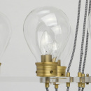 Żyrandol z oprawami o kształcie dużych żarówek, odcień złoty MW-LIGHT 699010708