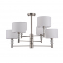 Żyrandol z regulowanymi ramionami, białe klosze Lincoln Maytoni Modern MOD527PL-06N