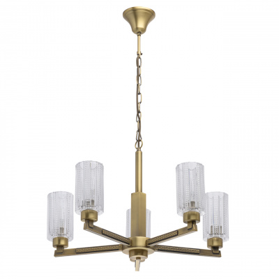 Żyrandol ze szklanymi kloszami, kolor mosiądz, Alghero MW-LIGHT Classic 285011605