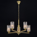 Żyrandol ze szklanymi kloszami, kolor mosiądz, Alghero MW-LIGHT Classic 285011605