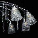 Żyrandol ze szklanymi kloszami w dół, kryształowe zawieszki Amelia MW-LIGHT 294015810