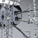 Żyrandol ze szklanymi kloszami w dół, kryształowe zawieszki Amelia MW-LIGHT 294015810