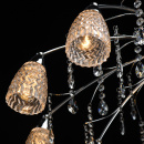 Żyrandol ze szklanymi kloszami w dół, kryształowe zawieszki Amelia MW-LIGHT 294015810