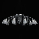 Żyrandol ze szklanymi kloszami w dół, kryształowe zawieszki Amelia MW-LIGHT 294015810