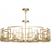 Żyrandol złoty do salonu geometryczna rama Bowi Maytoni H009PL-08G