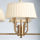 Żyrandol złoty z ośmioma, plisowanymi abażurami Sofia MW-LIGHT Elegance 355014608