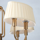 Żyrandol złoty z ośmioma, plisowanymi abażurami Sofia MW-LIGHT Elegance 355014608