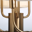 Żyrandol złoty z ośmioma, plisowanymi abażurami Sofia MW-LIGHT Elegance 355014608