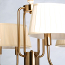 Żyrandol złoty z ośmioma, plisowanymi abażurami Sofia MW-LIGHT Elegance 355014608