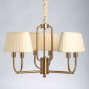 Żyrandol złoty z plisowanymi abażurami Sofia MW-LIGHT Elegance 355014806